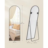 SONGMICS Spiegel 160x50cm Arched | 30% Korting