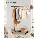 SONGMICS Kledingrek op Wielen - 90 kg Draagkracht - 35% Korting