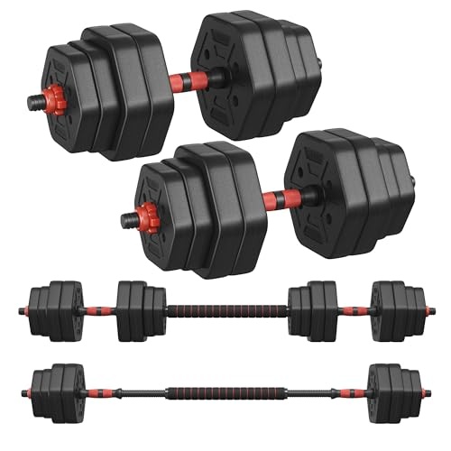 Verstelbare Dumbbell & Barbell Set Ink Black | 35% Korting