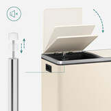 SONGMICS Dubbele Afvalbak 2x30L - 35% Korting - Keuken & Recycling