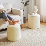 IBUYKE Set van 2 Velvet Opberg Ottomans met Korting - 37% KORTING!
