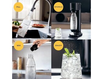 SodaStream Gaia Bruiswatertoestel - Zwart | 30% Korting