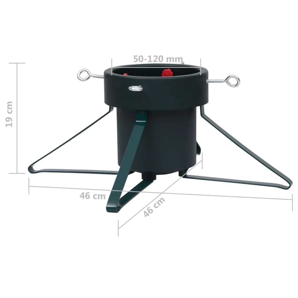 VidaXL Kerstboomstandaard 46x46x19cm Zwart - 49% Korting!