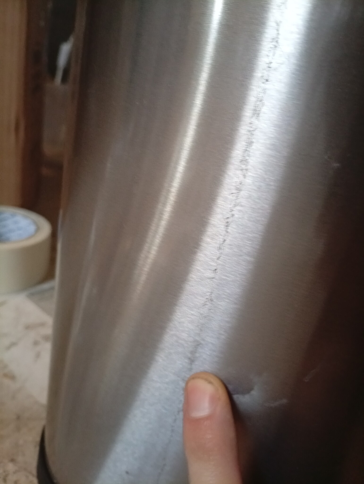 SONGMICS Kitchen Trash Can, 18-Gallon Stainless Steel Garbage Can, with Stay-Open Lid and Step-on Pedal, Soft Closure, Tall, Large and Space-Saving, Silver and Black LTB520E68