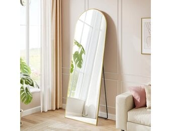 Staande Spiegel Pale Gold 160x50cm - 35% Korting!