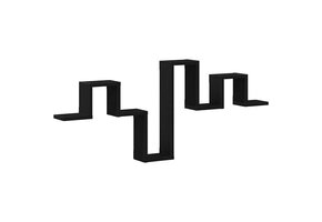 vidaXL Wandplank Zwart eiken 104.5x10x43 cm - 35% Korting