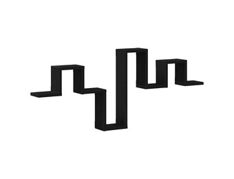 vidaXL Wandplank Zwart eiken 104.5x10x43 cm - 35% Korting