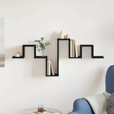 vidaXL Wandplank Zwart eiken 104.5x10x43 cm - 35% Korting