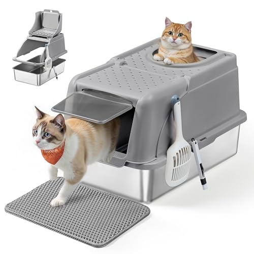 Kattenbak Top-Entry 35% Korting - Dove Gray