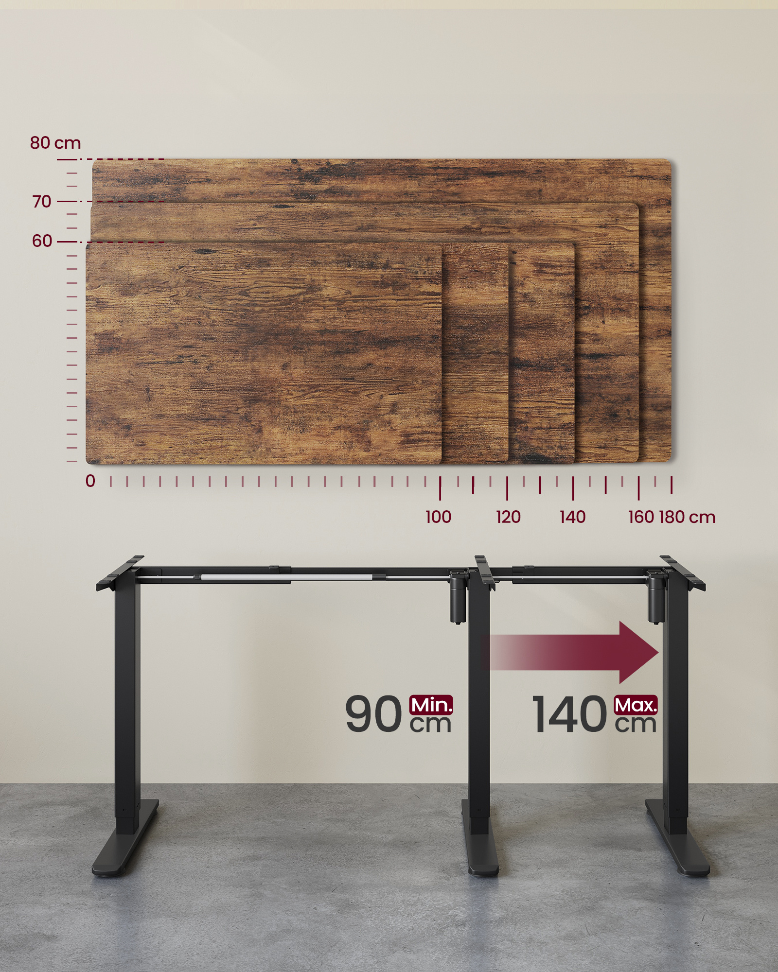 Elektrisch Bureau Frame (30% Korting) - Op Maat Verstelbaar