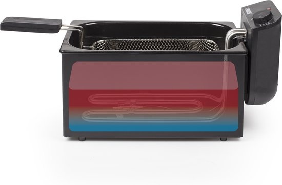 Princess Friteuse 182727 - 3L - Koude Zone - 2000W - Zwart - 35% Korting