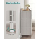 SONGMICS 7-Laden Kast | Opbergunit | Wit/Houtkleur | -30%