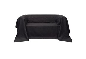 vidaXL Bankhoes Antraciet Microsuède 270x350 cm - 57% Korting!