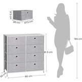 SONGMICS Ladekast 8 Stoffen Lades - 30% Korting!
