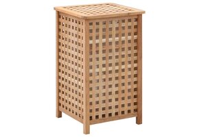 vidaXL Wasmand Walnotenhout 39x39x65 cm - 41% Korting!