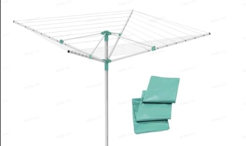 Ruim Wasrek Paraplu Wit/Turquoise - 35% Korting!