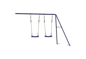 vidaXL Glijbaan & Schommels Speelhuis Blauw - 37% Korting