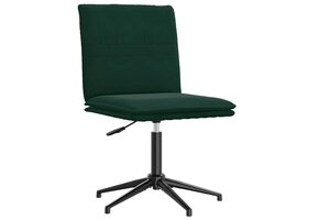 vidaXL Eetkamerstoel Fluweel Donkergroen - Nu met 62% Korting!