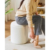 IBUYKE Ottomaanse Set (2x) met Opslag - Wit - 37% Korting