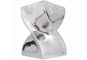 vidaXL Kruk/Bijzettafel Aluminium Zilver - 53% Korting!