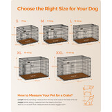 FEANDREA Hondenbench XL Zwart - 55% Korting