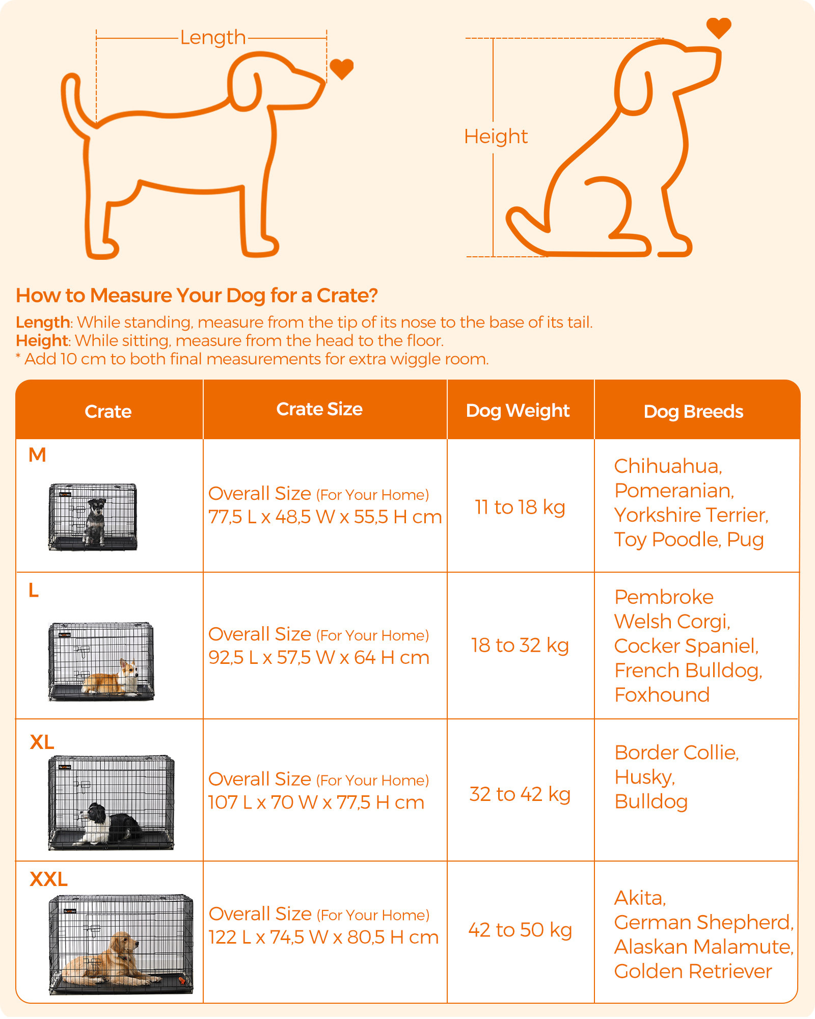 FEANDREA Hondenbench XL Zwart - 55% Korting
