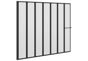 vidaXL Douchescherm Vouw Zwart 168x140cm - 42% Korting!