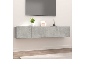 vidaXL TV-meubel 2 st 80x30x30 cm Betongrijs | 41% Korting