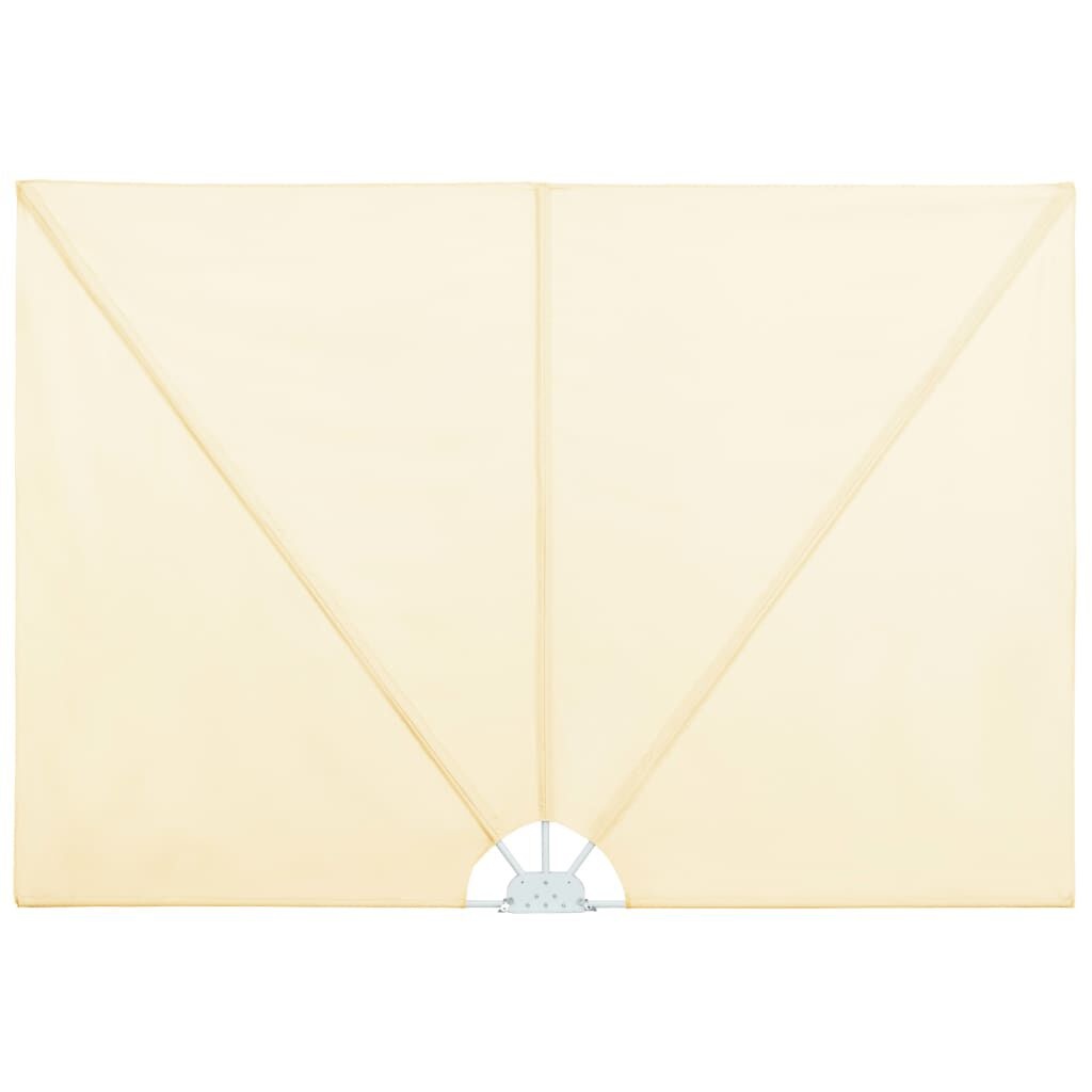 vidaXL Terrasscherm Inklapbaar 240x160cm Crème | 41% Korting