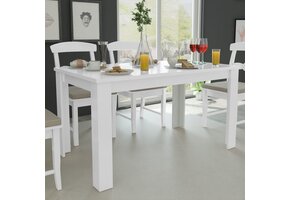 vidaXL Eettafel 140x80x75 cm wit | Nu met 47% korting!