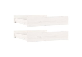 vidaXL Bedlades 2 stuks (59% korting) - Massief Grenenhout Wit