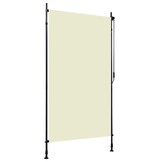 vidaXL Rolgordijn Buiten - 120x270 cm Crème - 73% Korting!