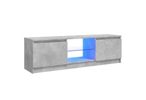 vidaXL TV-meubel met LED: Betongrijs - 35% Korting