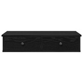 vidaXL Wandschap met lades 80x31x17 cm Zwart - 55% Korting!