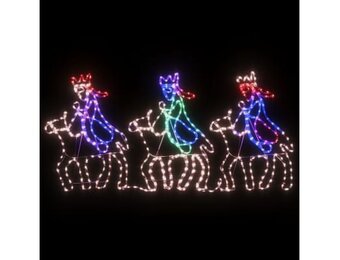 vidaXL Kerstfiguren Drie Wijzen 504 LED's - 70x50 cm - 35% Korting