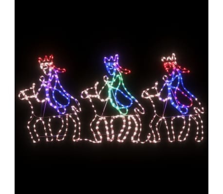 vidaXL Kerstfiguren Drie Wijzen 504 LED's - 70x50 cm - 35% Korting