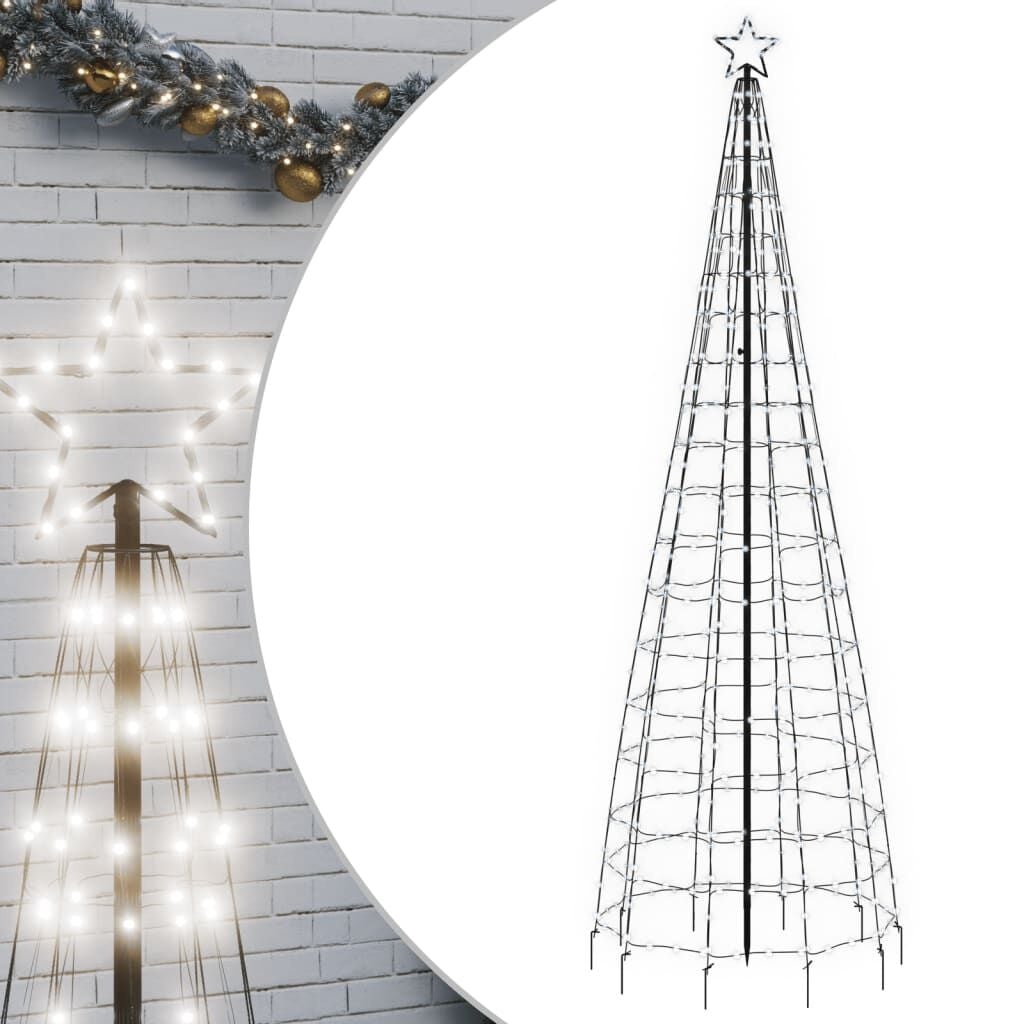 vidaXL Kerstboom met LED's Koud Wit 300cm (35% Korting)
