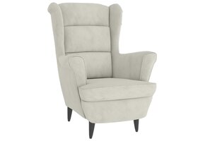 vidaXL Fauteuil Fluweel Crèmewit - Nu met 35% Korting!