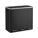 SONGMICS 3-Delige Keukenemmer - 3x18L, Zwart - 35% Korting