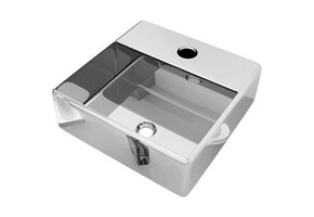 vidaXL Wastafel Keramiek Zilverkleurig - 35% Korting!