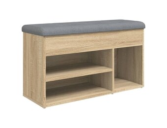 vidaXL Schoenenbank 82cm met Kussen - 55% Korting!