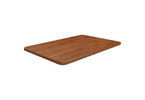 vidaXL Wastafelblad Massief Hout 60x40cm Donkerbruin - Nu 55% Korting!