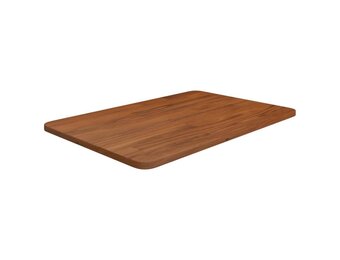 vidaXL Wastafelblad Massief Hout 60x40cm Donkerbruin - Nu 55% Korting!