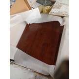 vidaXL Wastafelblad Massief Hout 60x40cm Donkerbruin - Nu 55% Korting!