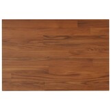 vidaXL Wastafelblad Massief Hout 60x40cm Donkerbruin - Nu 55% Korting!