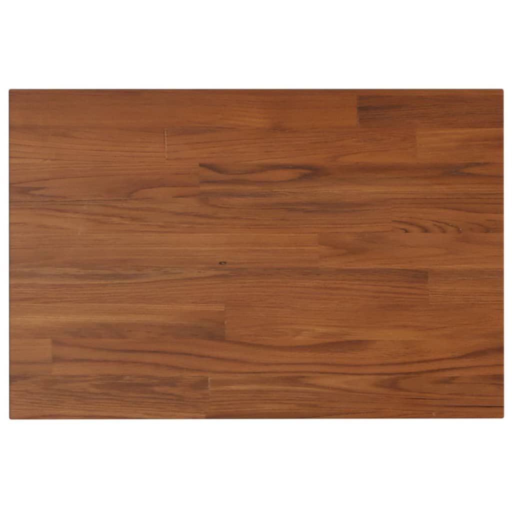 vidaXL Wastafelblad Massief Hout 60x40cm Donkerbruin - Nu 55% Korting!