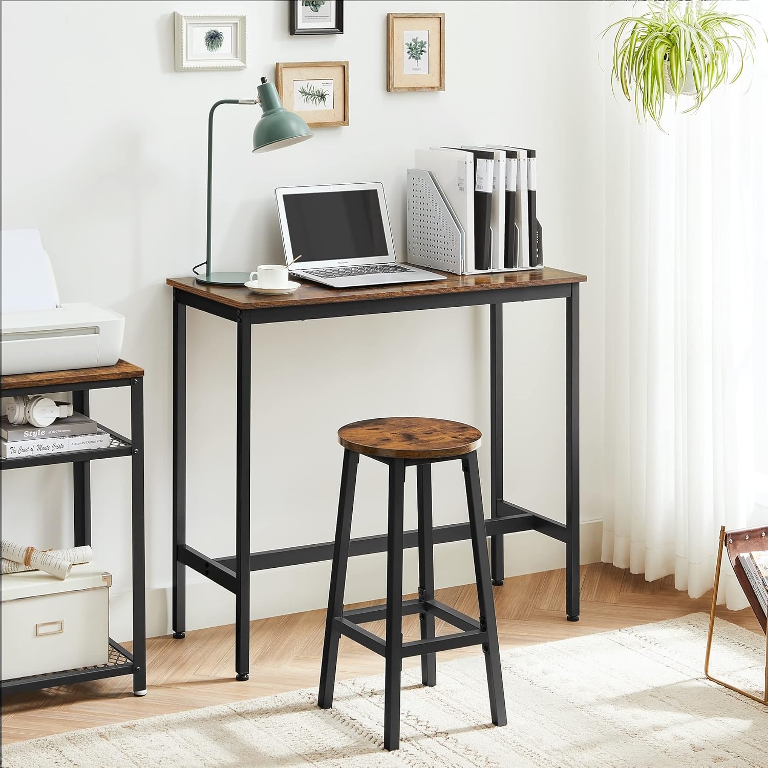 VASAGLE Bar Table Set - 35% Korting | Incl. 2 Barkrukken | Industrieel Design