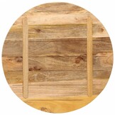 VidaXL Tafelblad Rond 70cm - Massief Mangohout - Nu 35% Korting!