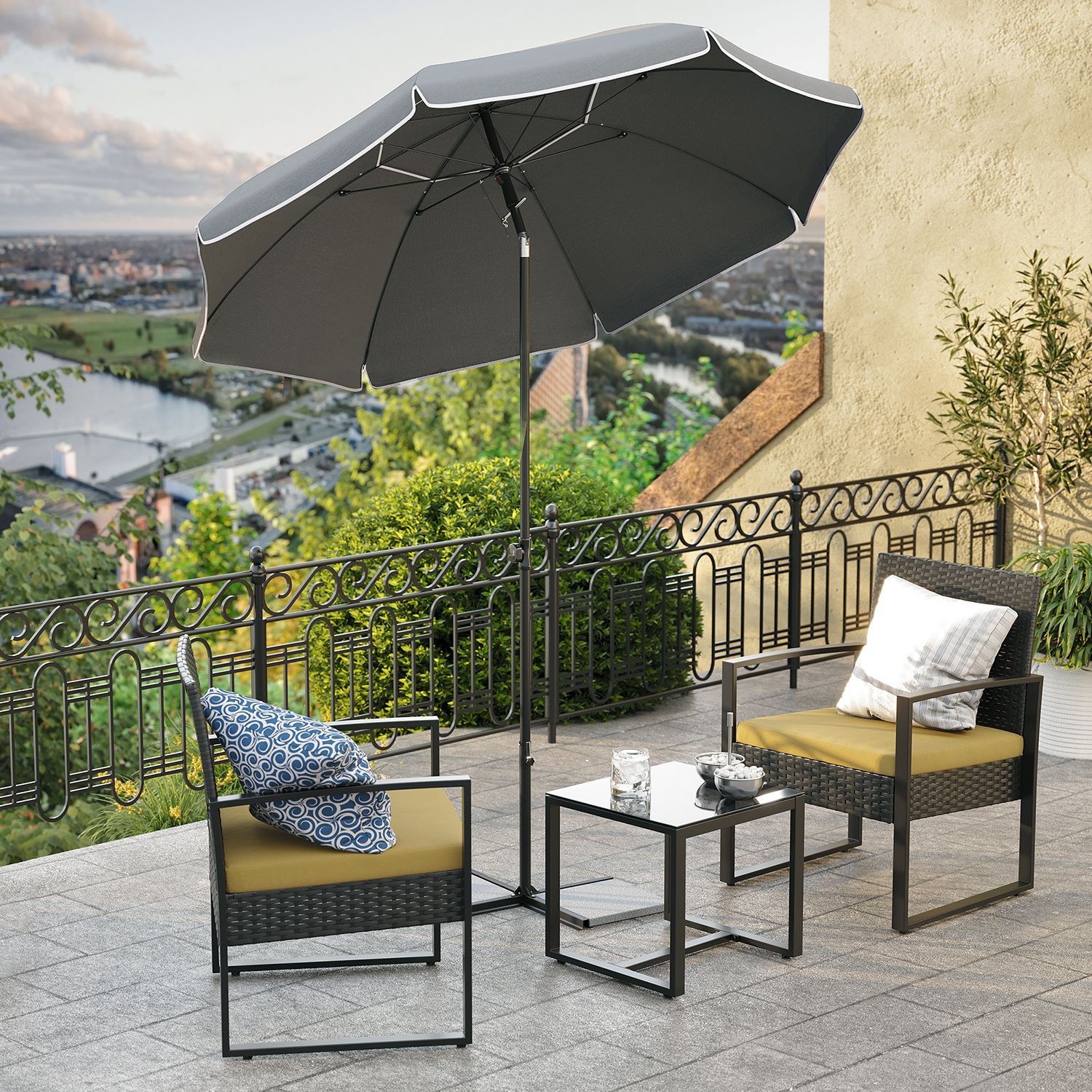 SONGMICS Parasol 1.6m UV-bescherming - 35% Korting!