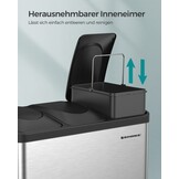 SONGMICS 45L Pedal Bin - Afvalscheiding - 55% Korting!